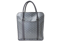 Load image into Gallery viewer, 極美品 GOYARD ゴヤール ブルゴーニュ ハンドバッグ グレー PVC BOURGOMMLTY51CL51P シルバー金具 中古 65826