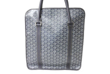 Load image into Gallery viewer, 極美品 GOYARD ゴヤール ブルゴーニュ ハンドバッグ グレー PVC BOURGOMMLTY51CL51P シルバー金具 中古 65826