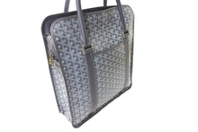 Load image into Gallery viewer, 極美品 GOYARD ゴヤール ブルゴーニュ ハンドバッグ グレー PVC BOURGOMMLTY51CL51P シルバー金具 中古 65826