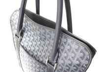 Load image into Gallery viewer, 極美品 GOYARD ゴヤール ブルゴーニュ ハンドバッグ グレー PVC BOURGOMMLTY51CL51P シルバー金具 中古 65826