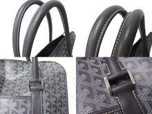 Load image into Gallery viewer, 極美品 GOYARD ゴヤール ブルゴーニュ ハンドバッグ グレー PVC BOURGOMMLTY51CL51P シルバー金具 中古 65826