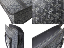 Load image into Gallery viewer, 極美品 GOYARD ゴヤール ブルゴーニュ ハンドバッグ グレー PVC BOURGOMMLTY51CL51P シルバー金具 中古 65826