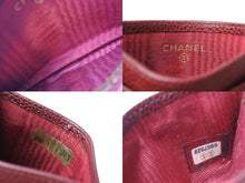 画像をギャラリービューアに読み込む, CHANEL シャネル カードケース パスケース ココマーク 6番台 キャビアスキン A48655 レッド 美品 中古 65830