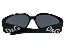 Load image into Gallery viewer, DOLCE&amp;GABBANA ドルチェアンドガッバーナ サイドロゴ サングラス ブラック アイウェア 小物 プラスチック 64□16 8002 良品 中古 65847