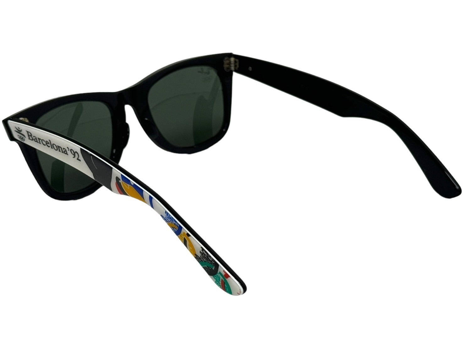 Ray-Ban レイバン 1992 バルセロナオリンピック 限定モデル SPORT WAYFARER サングラス ブラック マルチカラー アイウェア  プラスチック 美品 中古 65849 – Casanova Vintage