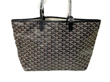 Load image into Gallery viewer, 新品未使用 GOYARD ゴヤール SAINTLOUIS PM VERT サンルイPM トートバッグ ゴヤールディンキャンバス ブラック カーフスキン 65853