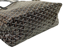 Load image into Gallery viewer, 新品未使用 GOYARD ゴヤール SAINTLOUIS PM VERT サンルイPM トートバッグ ゴヤールディンキャンバス ブラック カーフスキン 65853
