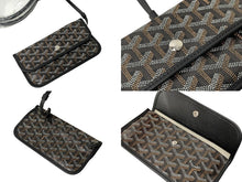Load image into Gallery viewer, 新品未使用 GOYARD ゴヤール SAINTLOUIS PM VERT サンルイPM トートバッグ ゴヤールディンキャンバス ブラック カーフスキン 65853