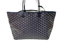Load image into Gallery viewer, 新品未使用 GOYARD ゴヤール SAINTLOUIS PM VERT サンルイPM トートバッグ ゴヤールディンキャンバス ネイビー カーフスキン 中古 65854