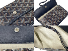 Load image into Gallery viewer, 新品未使用 GOYARD ゴヤール SAINTLOUIS PM VERT サンルイPM トートバッグ ゴヤールディンキャンバス ネイビー カーフスキン 中古 65854
