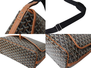 極美品 GOYARD ゴヤール カペシアンMM ショルダーバッグ CAPETIMMLTY01CG01P ブラウン シルバー金具 中古 65855