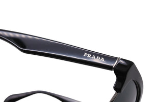 PRADA プラダ サングラス ブロー型 SPR11P サイズ54◻︎19 145 プラスチック メタル ブラック シルバー金具 美品 中古 65867