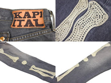 Load image into Gallery viewer, 新品未使用 KAPITAL キャピタル 14ozブラックデニム メキシカンタキシード 5P OKAGILLY コットン レザー ブラック 65893