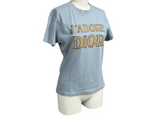 Load image into Gallery viewer, 極美品 Christian Dior クリスチャンディオール 半袖Ｔシャツ J&#39;ADORE ジャドール サイズ42 フェルト刺繍 3P16155020 中古 65894