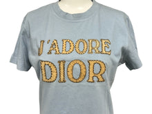 Load image into Gallery viewer, 極美品 Christian Dior クリスチャンディオール 半袖Ｔシャツ J&#39;ADORE ジャドール サイズ42 フェルト刺繍 3P16155020 中古 65894