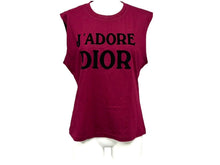 画像をギャラリービューアに読み込む, 極美品 Christian Dior クリスチャンディオール タンクトップ J'ADORE ジャドール 1H12055300 サイズ44 バーガンディ 中古 65897