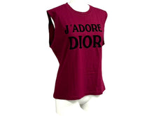 画像をギャラリービューアに読み込む, 極美品 Christian Dior クリスチャンディオール タンクトップ J'ADORE ジャドール 1H12055300 サイズ44 バーガンディ 中古 65897