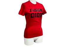 画像をギャラリービューアに読み込む, 極美品 Christian Dior クリスチャンディオール 半袖Ｔシャツ J'ADORE ジャドール サイズ36 コットン レッド 3A16155021 中古 65898