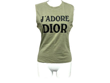Load image into Gallery viewer, Christian Dior クリスチャンディオール タンクトップ J'ADORE ジャドール 3P16155300 サイズ40 カーキ 美品 中古 65901