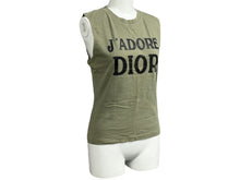 Load image into Gallery viewer, Christian Dior クリスチャンディオール タンクトップ J'ADORE ジャドール 3P16155300 サイズ40 カーキ 美品 中古 65901