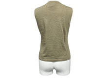 Load image into Gallery viewer, Christian Dior クリスチャンディオール タンクトップ 3P16155302 サイズ38 デニムロゴ プリント カーキ コットン 美品 中古 65902
