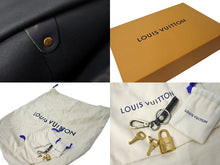 Load image into Gallery viewer, LOUIS VUITTON ルイヴィトン キーポル バンドリエール50 ボストンバッグ ネイビー モノグラムデニム レザー M44645 美品 中古 65907