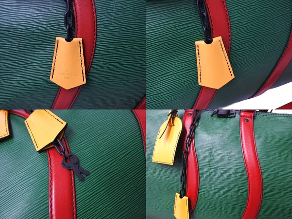 極美品 LOUIS VUITTON ルイヴィトン キーポル バンドリエール50 ウェイビー ボストンバッグ エピレザー マルチカラー M55571 中古 65908