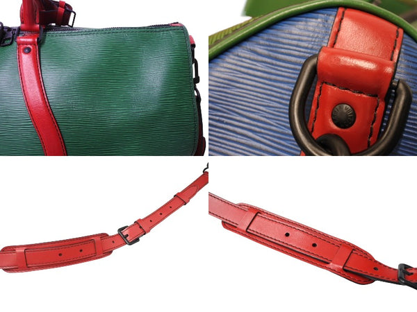 極美品 LOUIS VUITTON ルイヴィトン キーポル バンドリエール50 ウェイビー ボストンバッグ エピレザー マルチカラー M55571 中古 65908