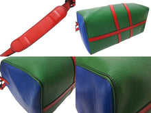 画像をギャラリービューアに読み込む, 極美品 LOUIS VUITTON ルイヴィトン キーポル バンドリエール50 ウェイビー ボストンバッグ エピレザー マルチカラー M55571 中古 65908