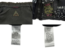 Load image into Gallery viewer, KAPITAL キャピタル ダウンベスト ペイズリー バンダナ柄 ブラック ポリエステル K2209SJ029 美品 中古 65911