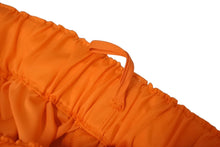 画像をギャラリービューアに読み込む, PRADA プラダ ロゴ ラバー スイムウェア オレンジ ナイロン 水着 ショーツ ショートパンツ 2018年 22H757 サイズ38 美品 中古 65912