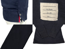 画像をギャラリービューアに読み込む, THOM BROWNE トムブラウン スウェット トレーナー サイズ0 MJT021H-00535461 ネイビー コットン スリット 美品 中古 65914