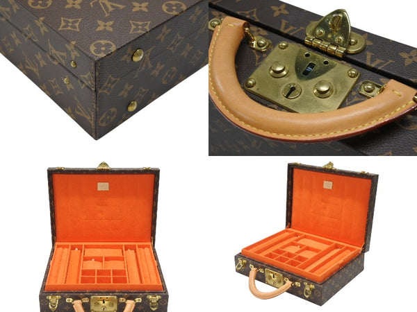 極美品 LOUIS VUITTON ルイヴィトン ボワット ビジュー ジュエリーケース トランクケース M47120 モノグラム ペイント 中古 4b006592