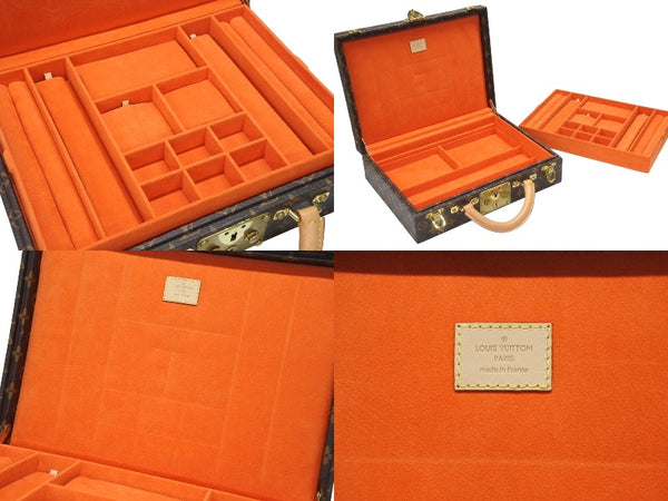 極美品 LOUIS VUITTON ルイヴィトン ボワット ビジュー ジュエリーケース トランクケース M47120 モノグラム ペイント 中古 4b006592
