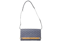 Load image into Gallery viewer, 極美品 GOYARD ゴヤール モンテカルロPM ショルダーバッグ クラッチバッグ グレー シルバー金具 中古 65923
