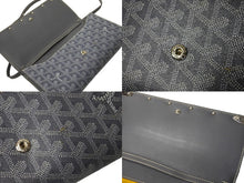 Load image into Gallery viewer, 極美品 GOYARD ゴヤール モンテカルロPM ショルダーバッグ クラッチバッグ グレー シルバー金具 中古 65923
