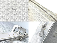 Load image into Gallery viewer, 新品同様 GOYARD ゴヤール ショルダーバッグ ヨナMM ハンドバッグ ヘリンボーン柄 ホワイト シルバー金具 中古 65924