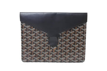 Load image into Gallery viewer, GOYARD ゴヤール カモンド MM クラッチバッグ セカンドバッグ ポーチ PVC レザー ブラック 美品 中古 65925