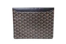 画像をギャラリービューアに読み込む, GOYARD ゴヤール カモンド MM クラッチバッグ セカンドバッグ ポーチ PVC レザー ブラック 美品 中古 65925
