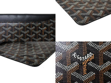 Load image into Gallery viewer, GOYARD ゴヤール カモンド MM クラッチバッグ セカンドバッグ ポーチ PVC レザー ブラック 美品 中古 65925