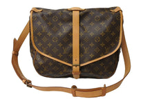 Load image into Gallery viewer, Louis Vuitton ルイヴィトン ソミュール35 ショルダーバッグ M42254 FH8911 キャンバス レザー ブラウン ゴールド 美品 中古 65929