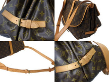 Load image into Gallery viewer, Louis Vuitton ルイヴィトン ソミュール35 ショルダーバッグ M42254 FH8911 キャンバス レザー ブラウン ゴールド 美品 中古 65929