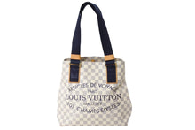 Load image into Gallery viewer, Louis Vuitton ルイヴィトン プランソレイユ カバPM トートバッグ N41179 ダミエアズール ホワイト ネイビー 美品 中古 65930