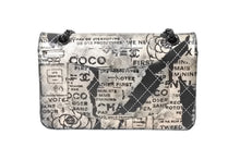 Load image into Gallery viewer, 極美品 CHANEL シャネル マトラッセ25 ニュースペーパー Wフラップラップ ラムスキン ブラックシルバー 21番台 中古 65932