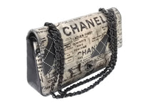 Load image into Gallery viewer, 極美品 CHANEL シャネル マトラッセ25 ニュースペーパー Wフラップラップ ラムスキン ブラックシルバー 21番台 中古 65932