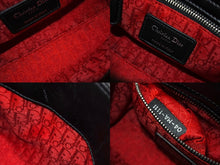 画像をギャラリービューアに読み込む, 極美品 Christian Dior クリスチャンディオール レディディオール ミニ ハンドバッグ ラムスキン ブラックシルバー金具 中古 65934