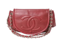 画像をギャラリービューアに読み込む, CHANEL シャネル チェーンショルダーバッグ ココマーク 14番台 フランス製 キャビアスキン レッド シルバー金具 良品 中古 65937