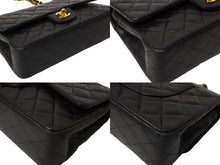 Load image into Gallery viewer, CHANEL シャネル マトラッセ25 チェーンショルダーバッグ 3番台 Wチェーン Wフラップ ココマーク ラムスキン ブラック 美品 中古 65938