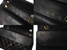 Load image into Gallery viewer, CHANEL シャネル マトラッセ25 チェーンショルダーバッグ 3番台 Wチェーン Wフラップ ココマーク ラムスキン ブラック 美品 中古 65938