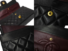 Load image into Gallery viewer, CHANEL シャネル マトラッセ25 チェーンショルダーバッグ 3番台 Wチェーン Wフラップ ココマーク ラムスキン ブラック 美品 中古 65938